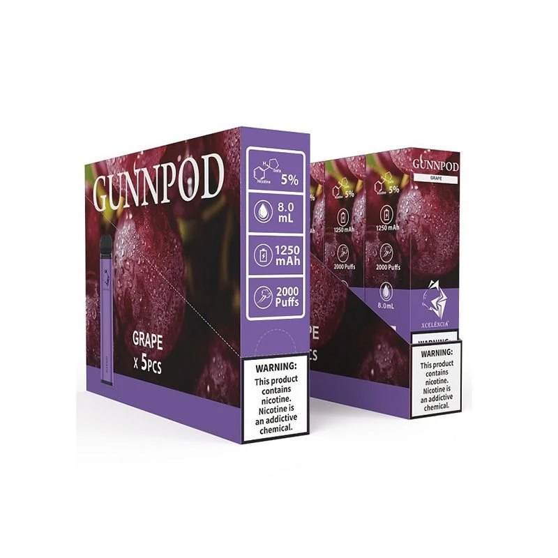 Gunnpod 2000 Ρουφηξιές μίας χρήσης