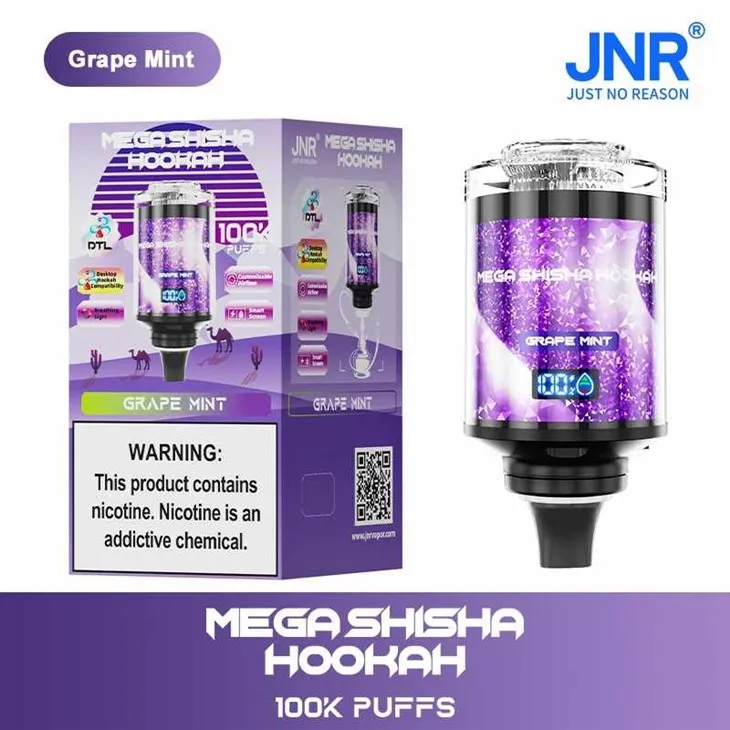 6-Grape-Mint_Mega Shisha Hookah 100K