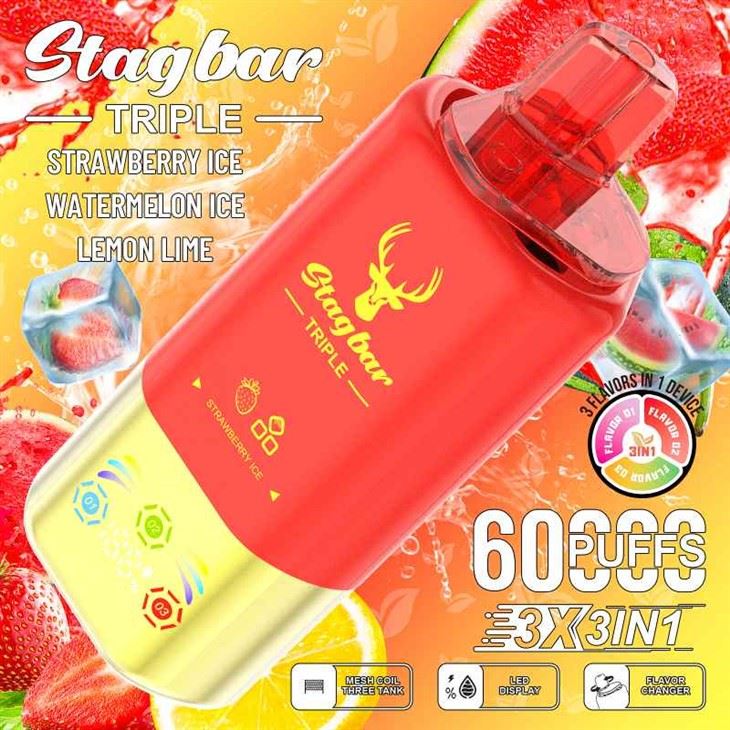 Stag Bar Triple 60000 3 σε 1 γεύση