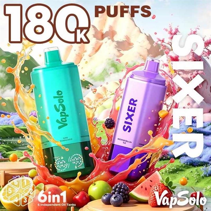 Vapsolo Sixer 180K Puffs Ηλεκτρονικό Τσιγάρο